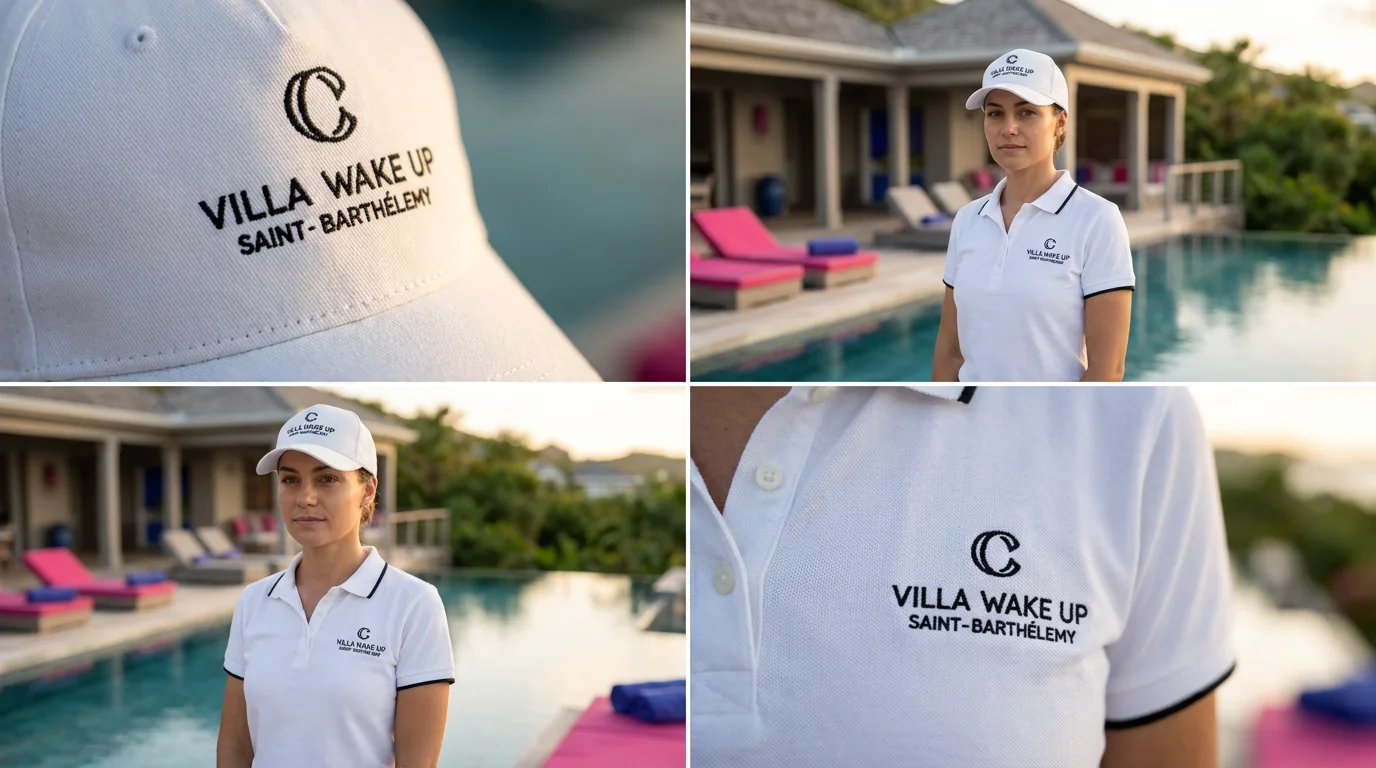 Composição com boné, polo e T-shirt Vila Wake Up.